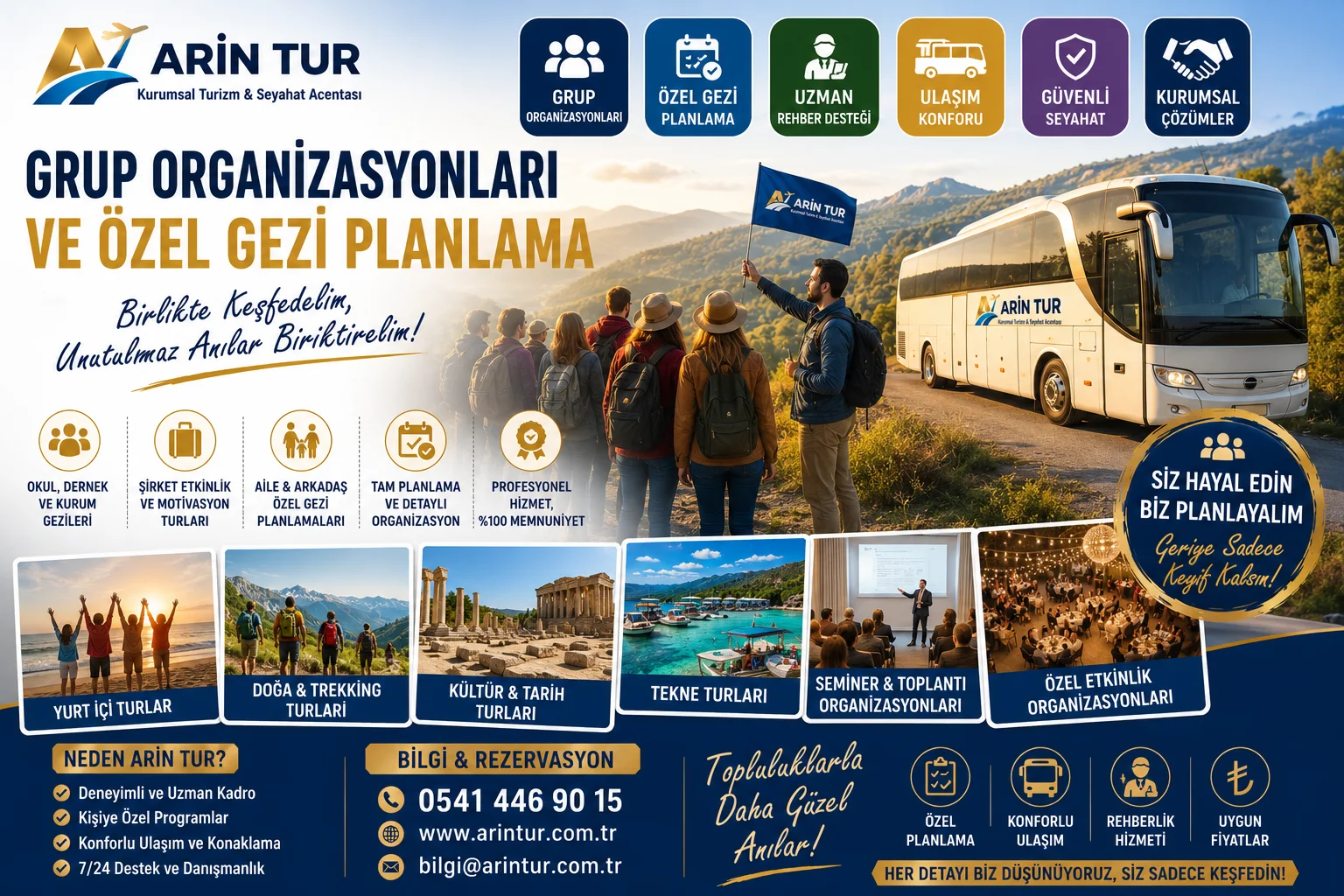 Grup Organizasyonları ve Özel Gezi Planlama