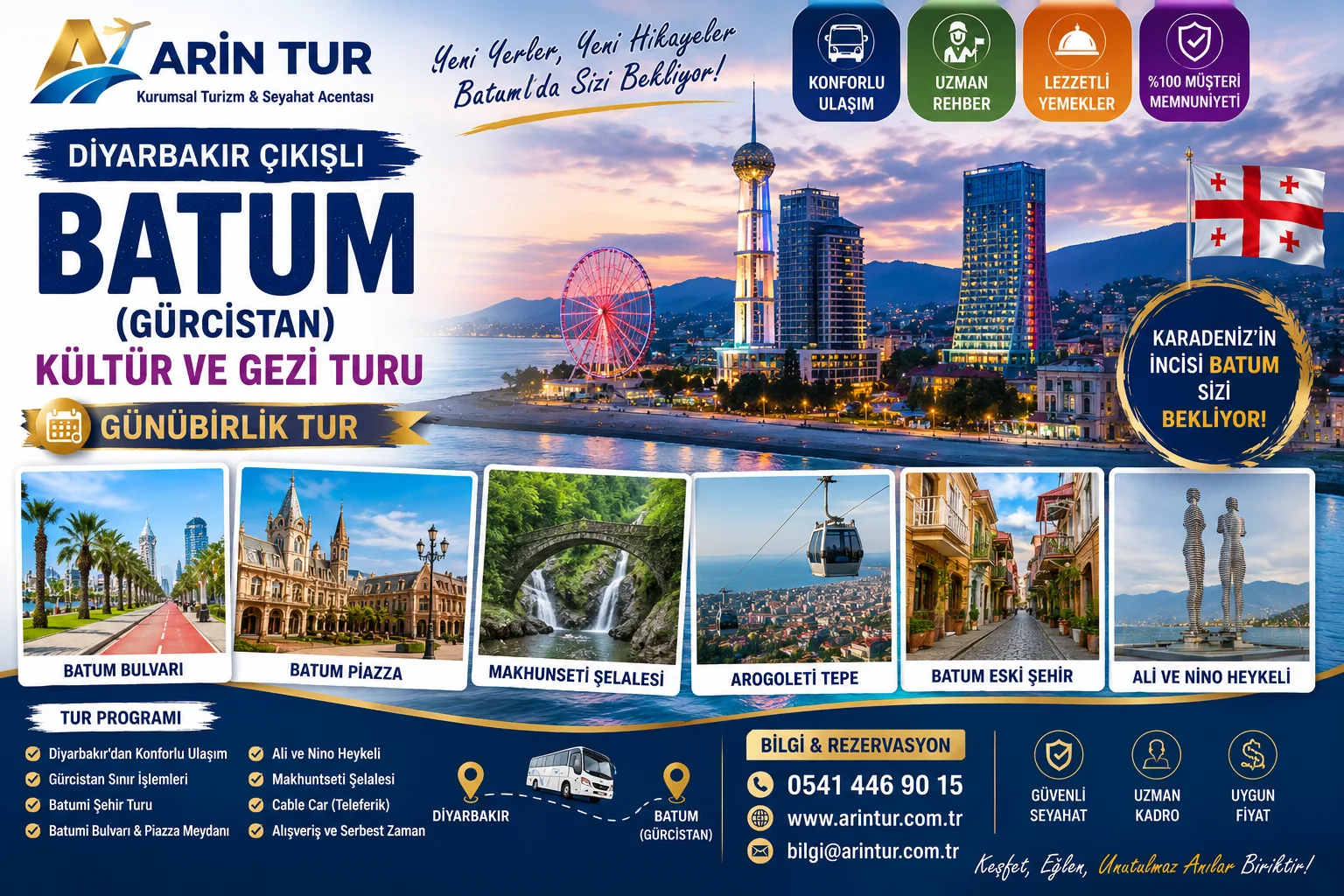 Diyarbakır Çıkışlı Batum (Gürcistan) Kültür ve Gezi Turu