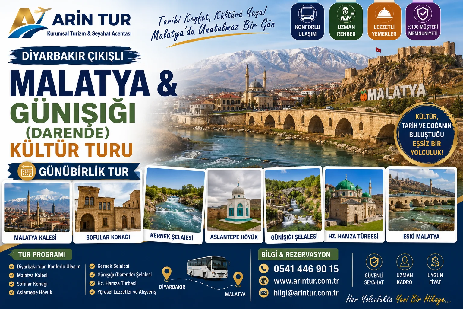 Diyarbakır Çıkışlı Malatya & Günışığı (Darende) Kültür Turu